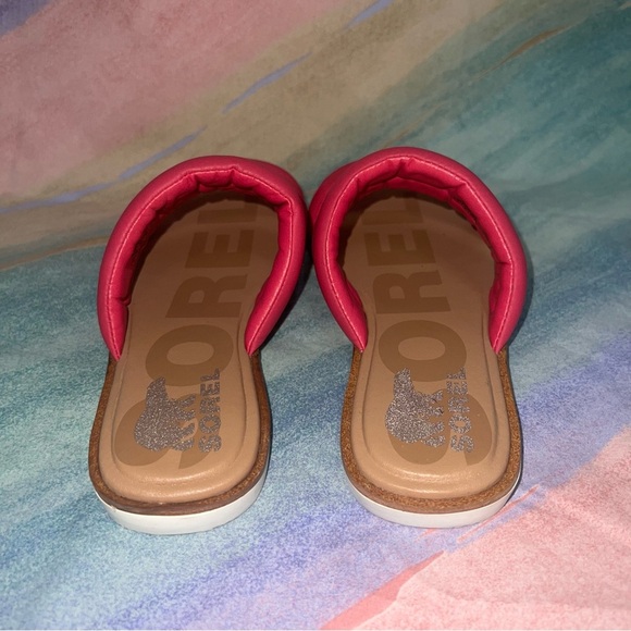 Sorel Ella II Puff Leather Slide Sandals women’s size 7 - Picture 5 of 9